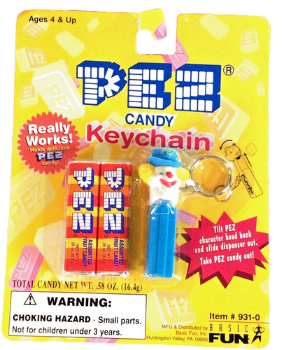 Nib pez candy keychain - nib,
